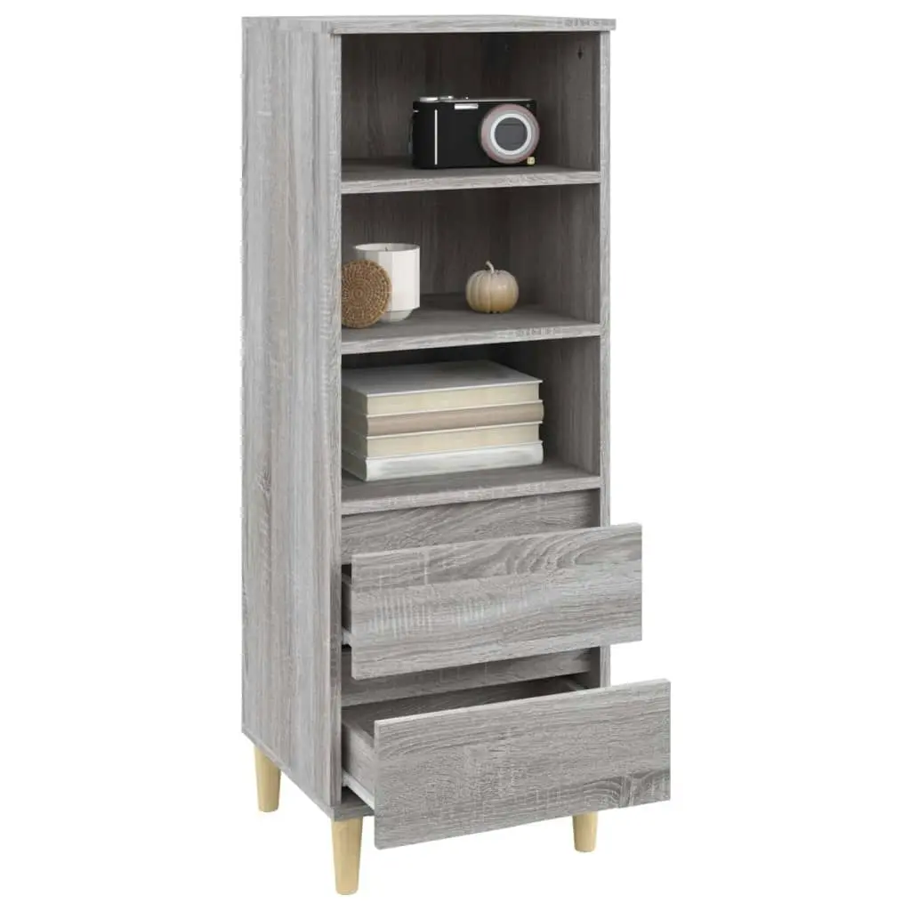 Highboard Grey Sonoma 40x36x110 cm Engineered Wood 821242