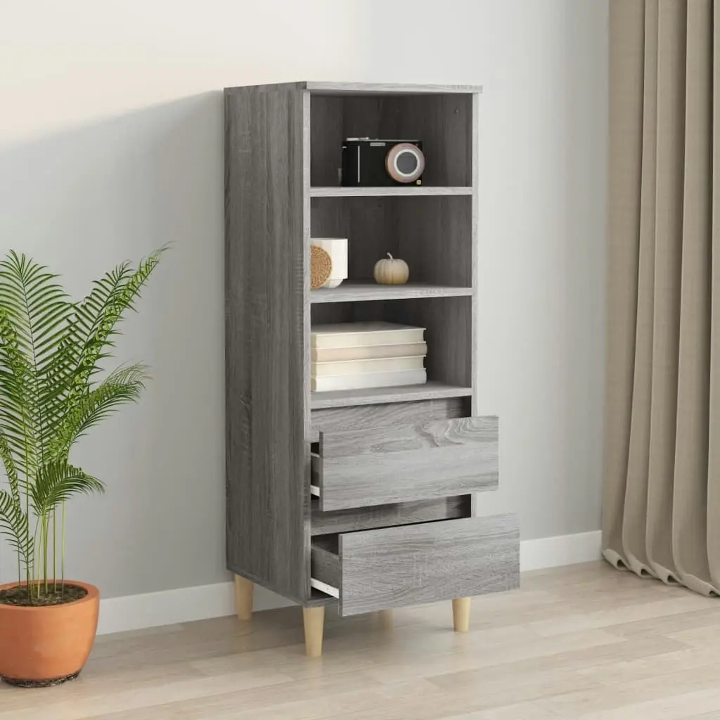 Highboard Grey Sonoma 40x36x110 cm Engineered Wood 821242