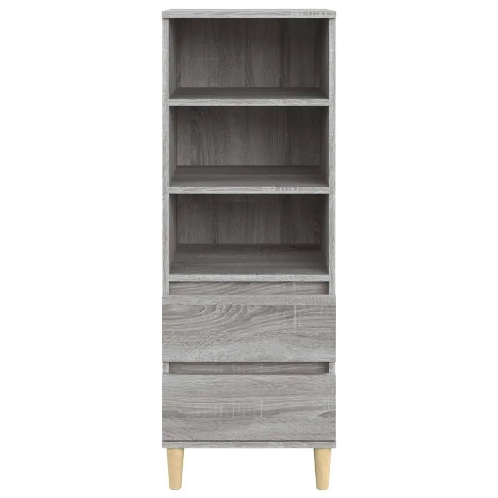 Highboard Grey Sonoma 40x36x110 cm Engineered Wood 821242