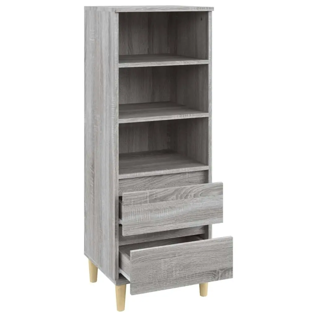 Highboard Grey Sonoma 40x36x110 cm Engineered Wood 821242