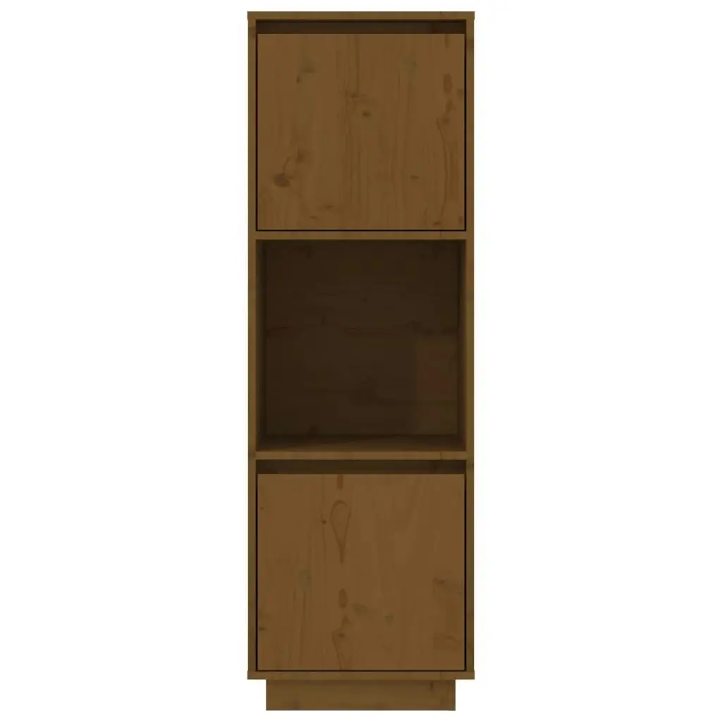 Highboard Honey Brown 38x35x117 cm Solid Wood Pine 814362