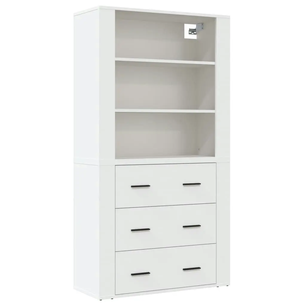 Highboard White Engineered Wood 3185391