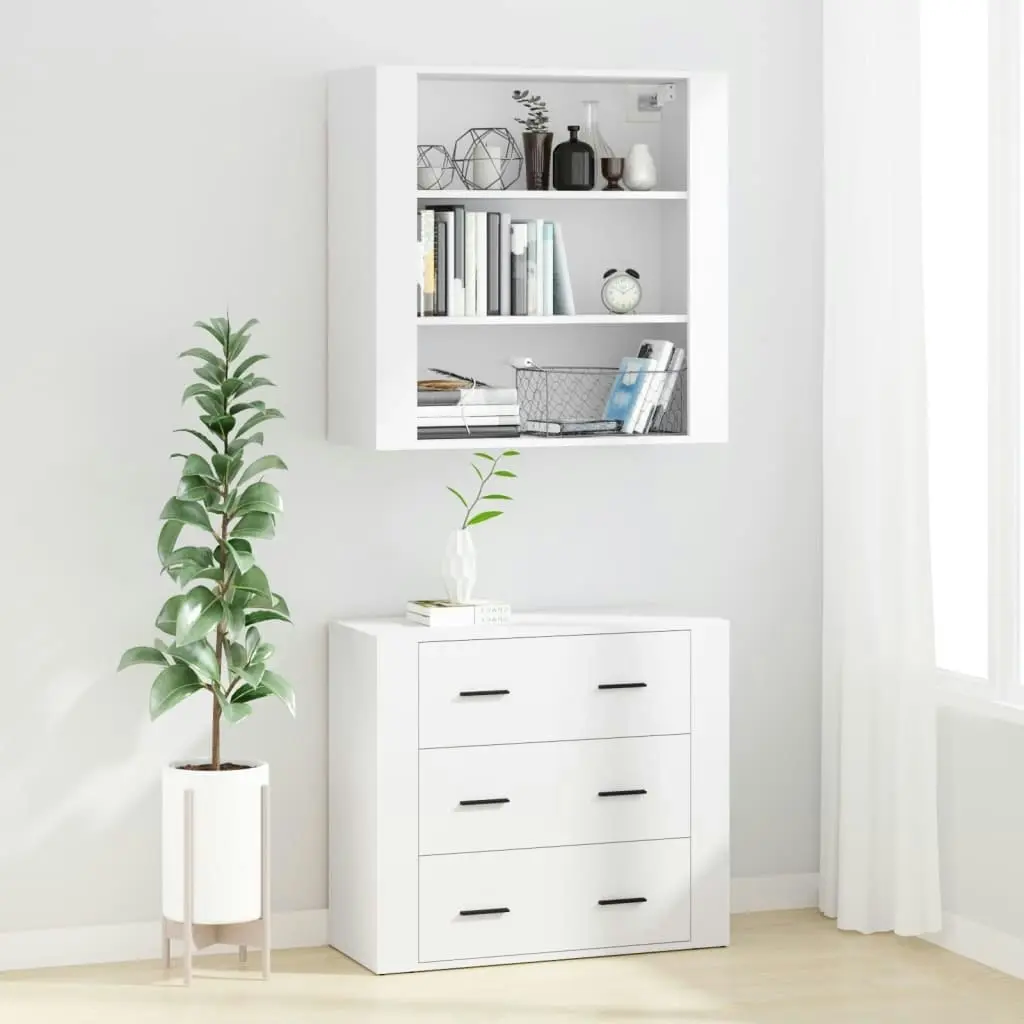 Highboard White Engineered Wood 3185391