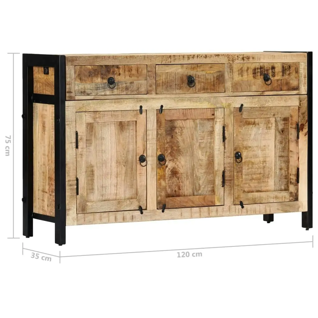 Sideboard 120x35x76 cm Solid Mango Wood 247445