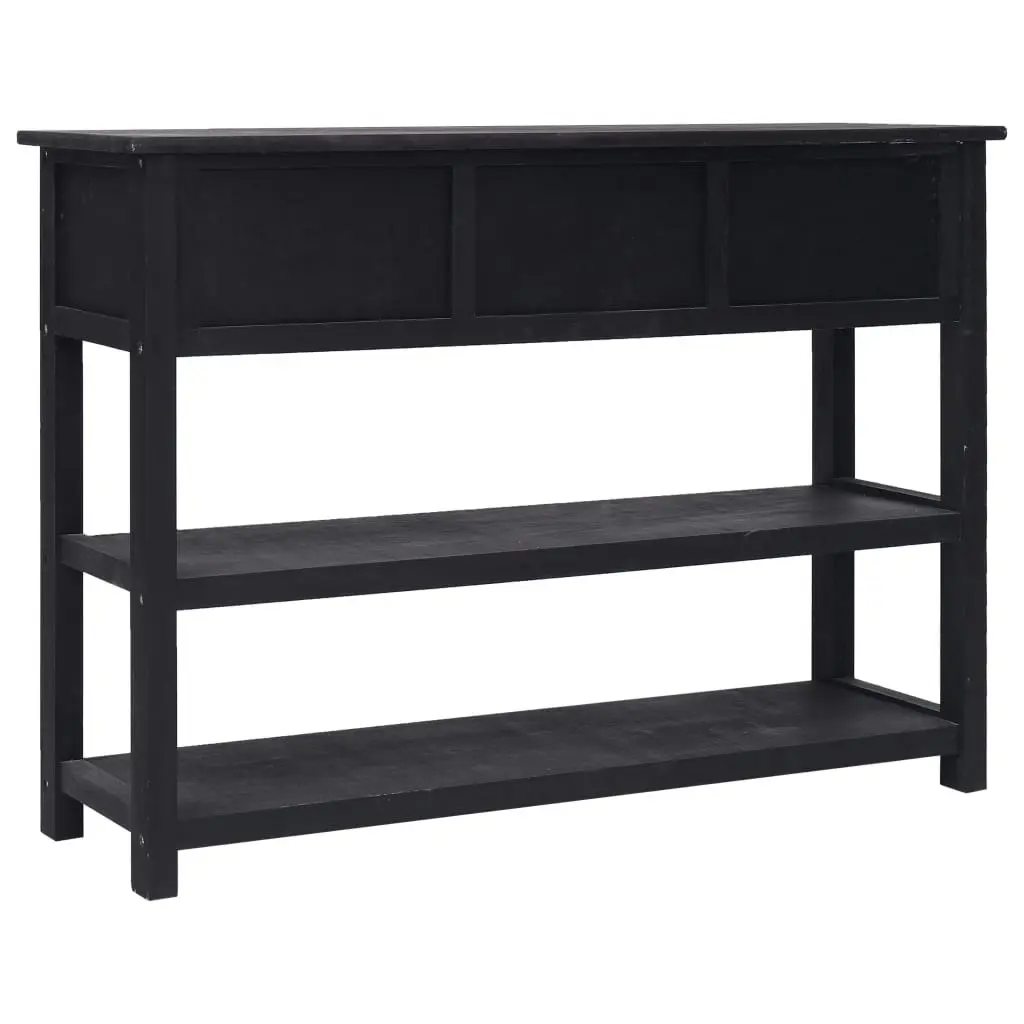 Sideboard Black 115x30x76 cm Wood 284171