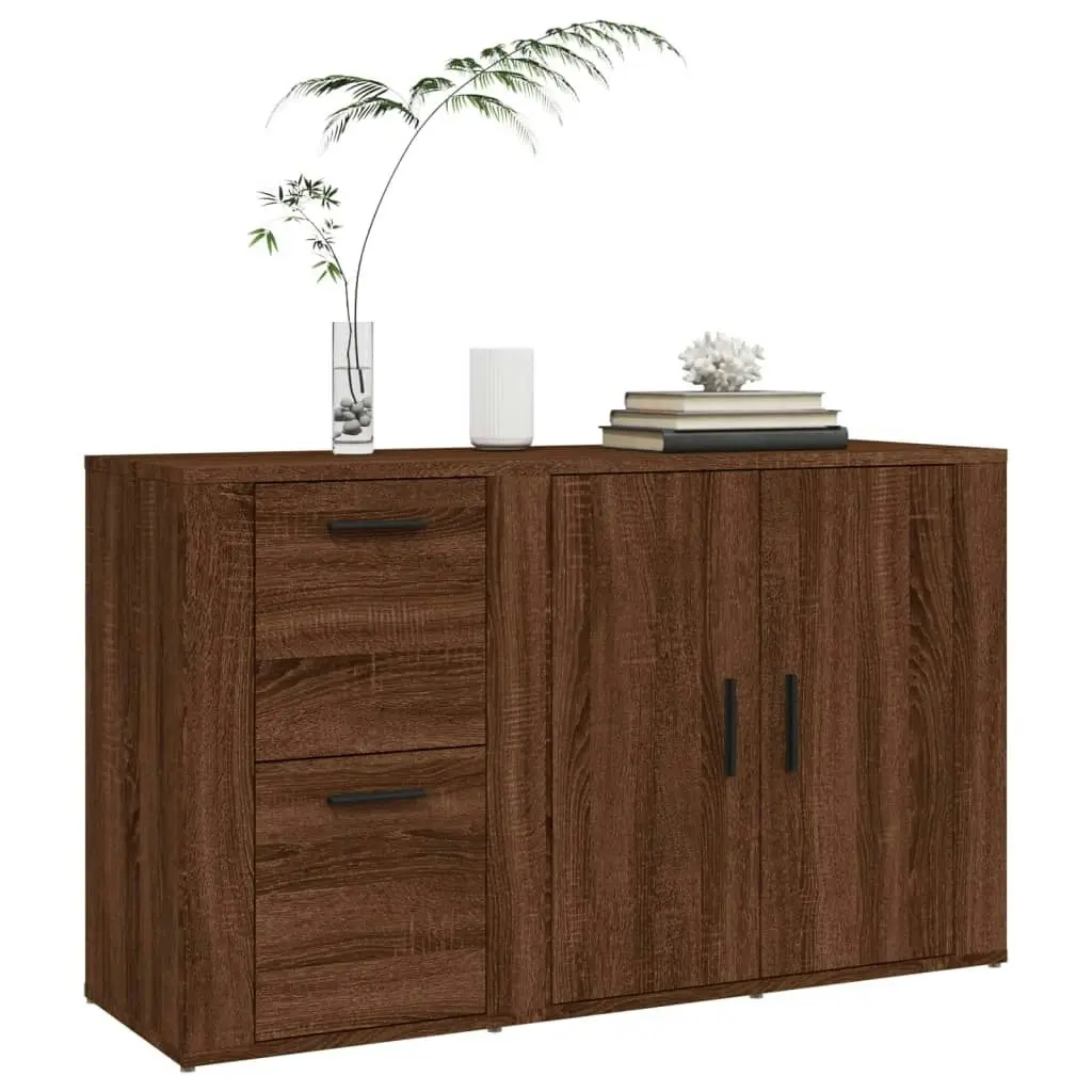 Sideboard Brown Oak 100x33x59.5 cm Engineered Wood 821003