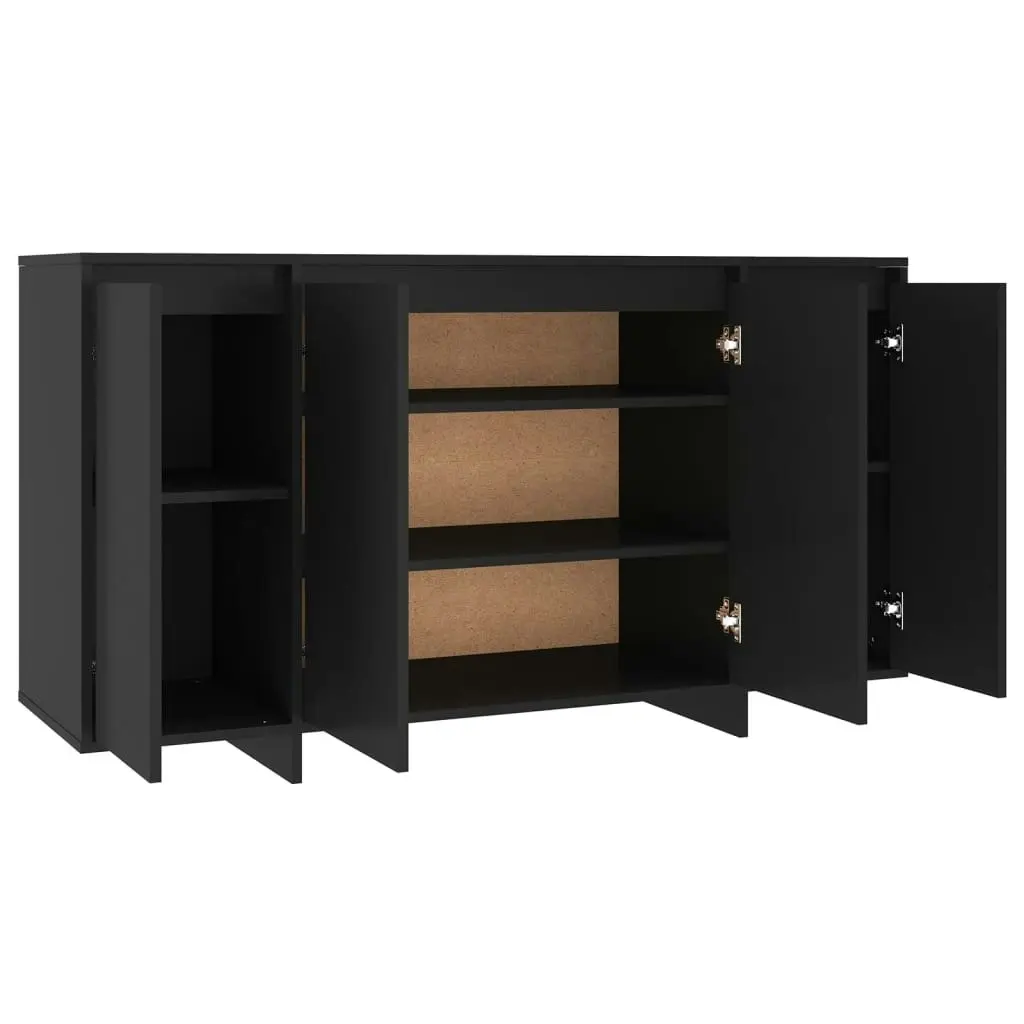 Sideboard Black 135x41x75 cm Engineered Wood 809594