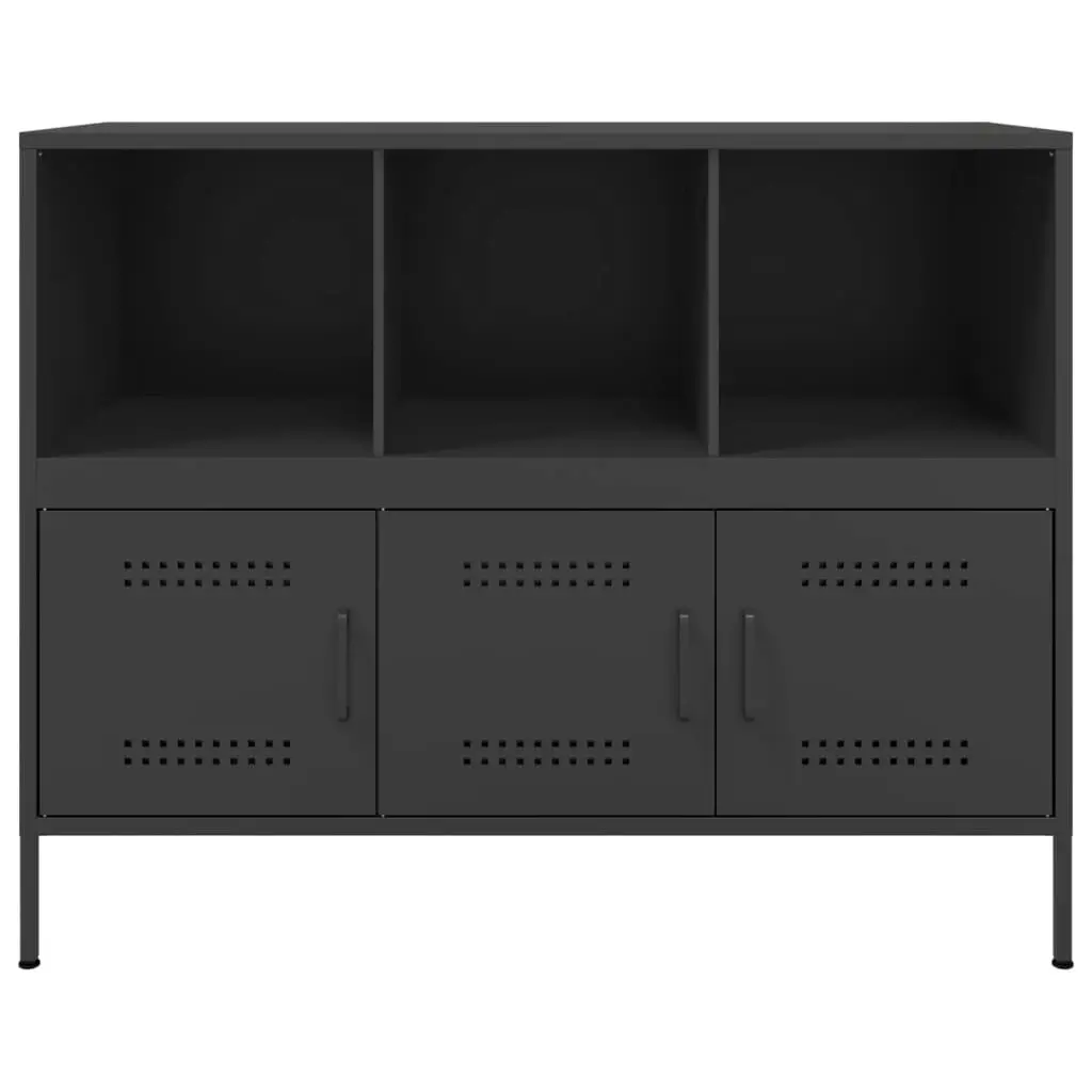 Sideboard Black 100.5x39x79 cm Cold-rolled Steel 843090