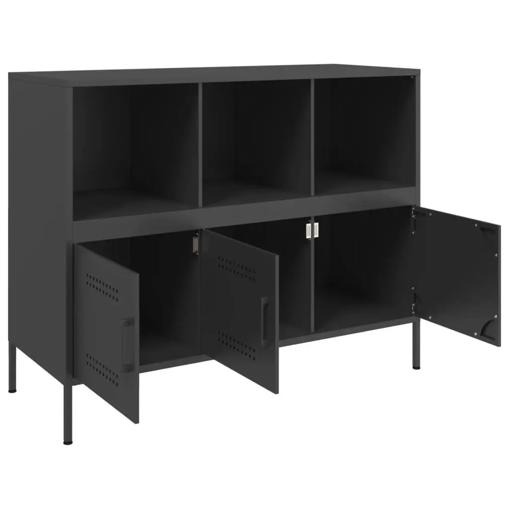 Sideboard Black 100.5x39x79 cm Cold-rolled Steel 843090