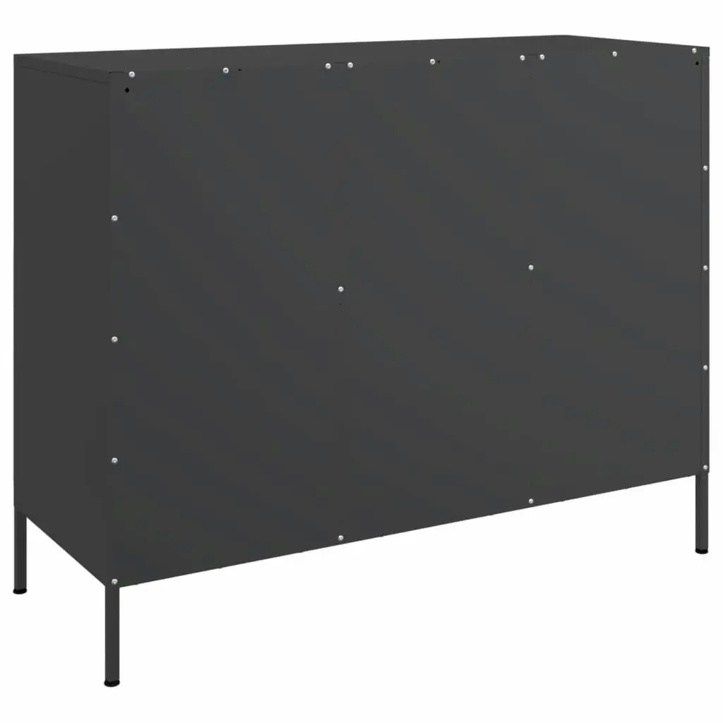 Sideboard Black 100.5x39x79 cm Cold-rolled Steel 843090