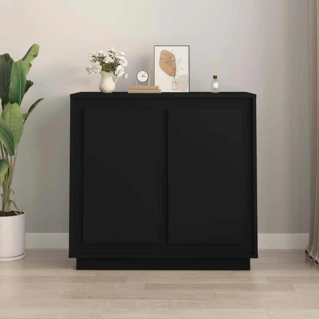 Sideboard Black 80x34x75 cm Engineered Wood 819885