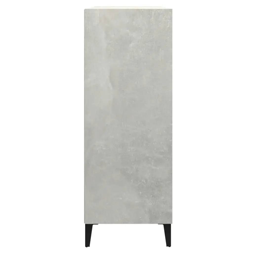 Sideboard Concrete Grey 69.5x32.5x90 cm Engineered Wood 812253