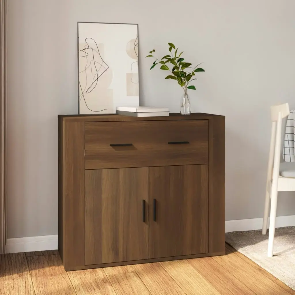 Sideboard Brown Oak 80x33x70 cm Engineered Wood 816575