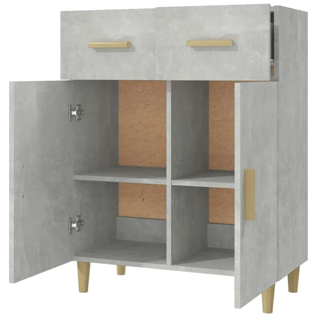 Sideboard Concrete Grey 69.5x34x89 cm Engineered Wood 812190