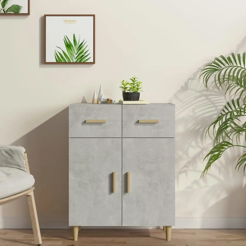 Sideboard Concrete Grey 69.5x34x89 cm Engineered Wood 812190