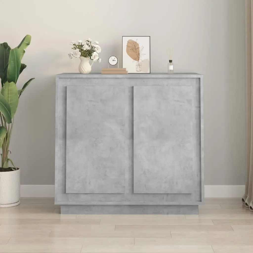 Sideboard Concrete Grey 80x34x75 cm Engineered Wood 819888