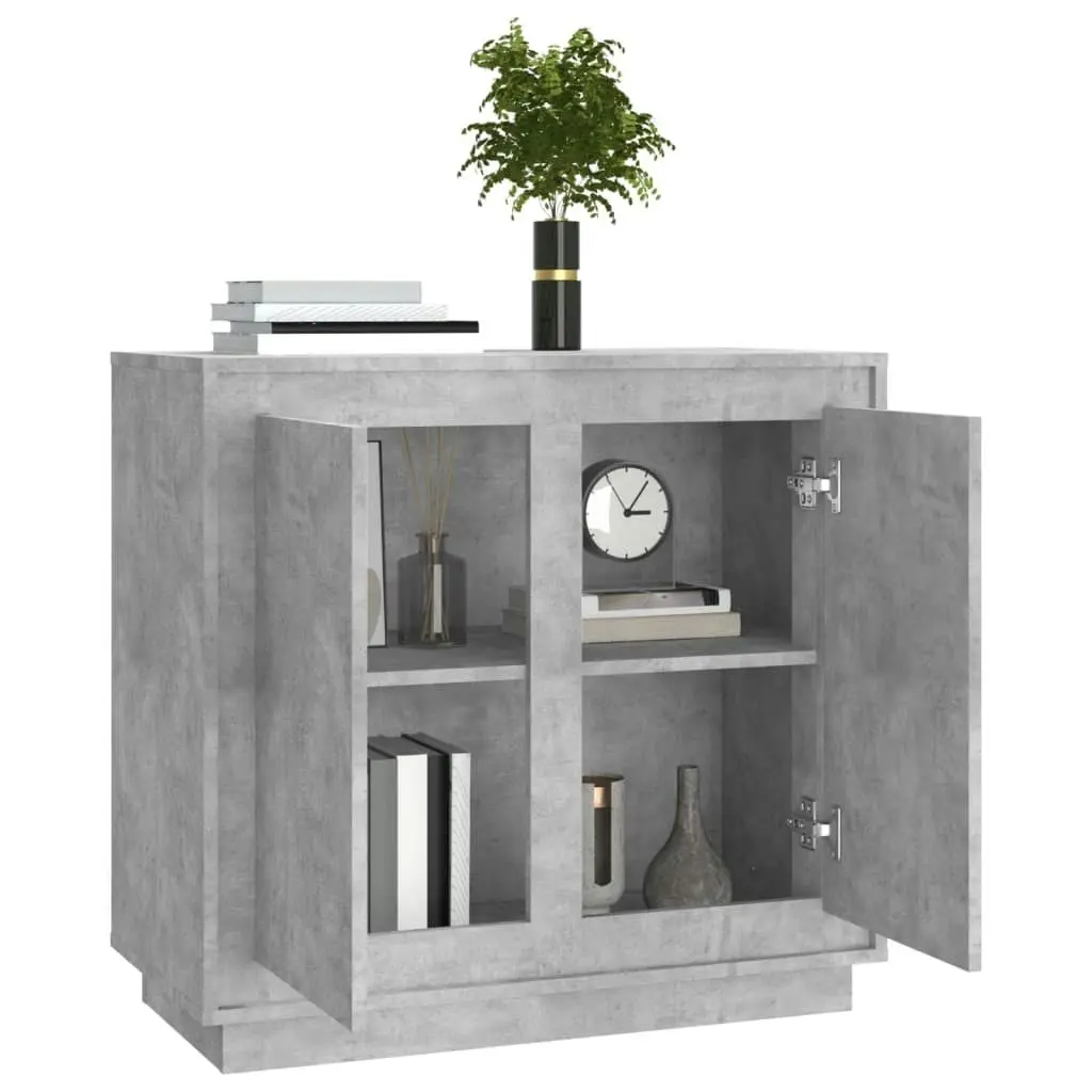 Sideboard Concrete Grey 80x34x75 cm Engineered Wood 819888