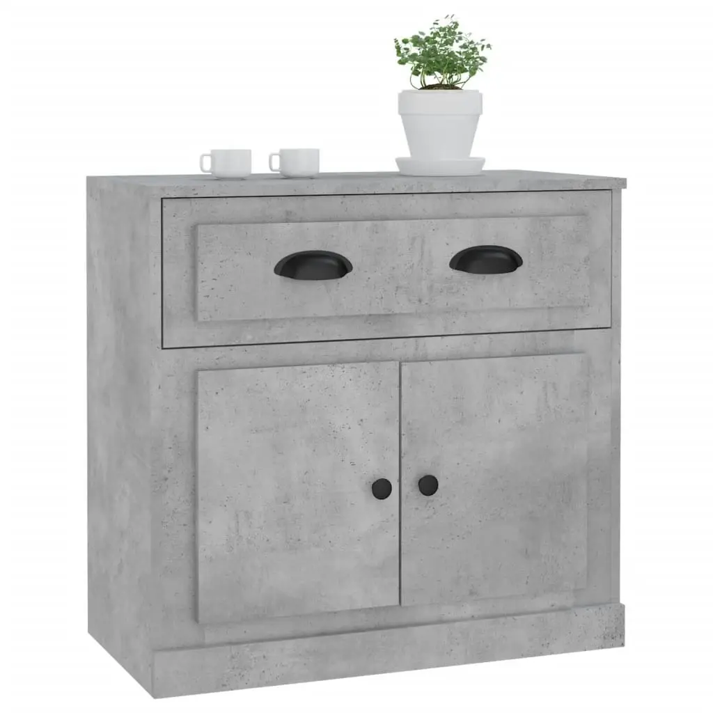 Sideboard Concrete Grey 70x35.5x67.5 cm Engineered Wood 816428