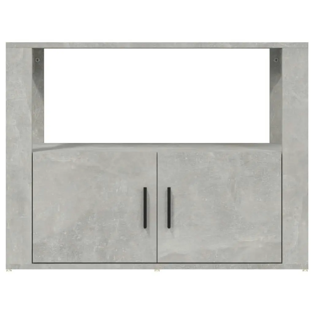 Sideboard Concrete Grey 80x30x60 cm Engineered Wood 819456