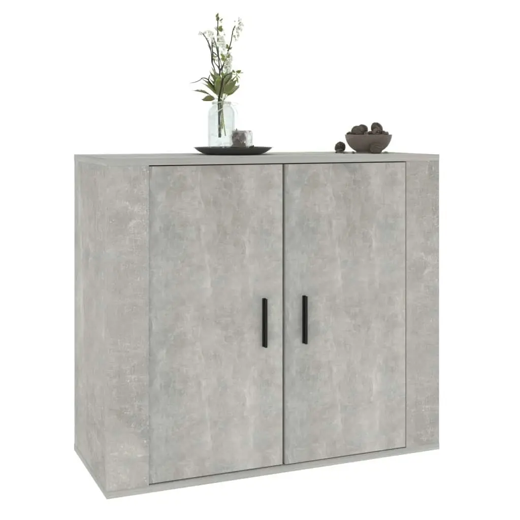 Sideboard Concrete Grey 80x33x70 cm Engineered Wood 816564