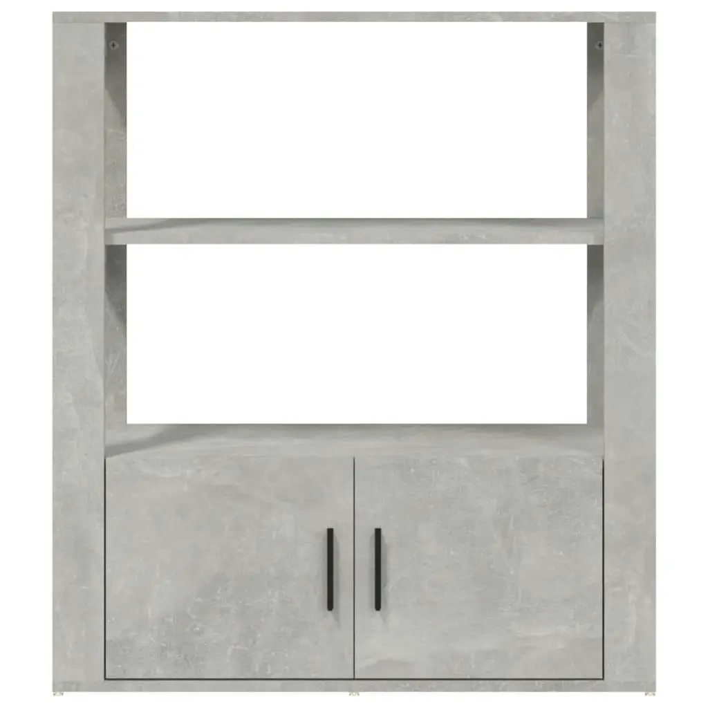 Sideboard Concrete Grey 80x30x90 cm Engineered Wood 819464