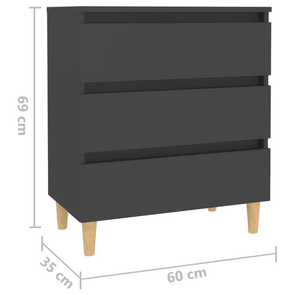 Sideboard Grey 60x35x69 cm Engineered Wood 806087