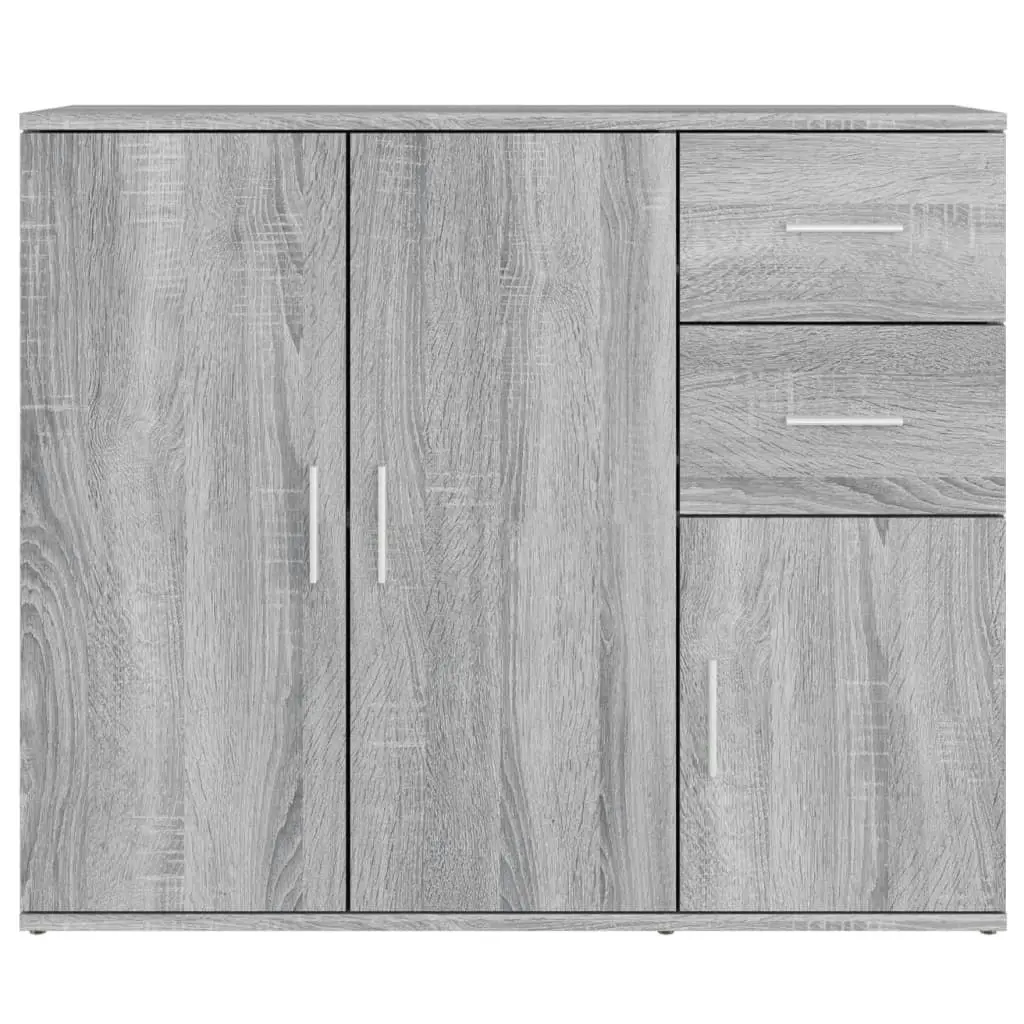 Sideboard Grey Sonoma 91x29.5x75 cm Engineered Wood 823275