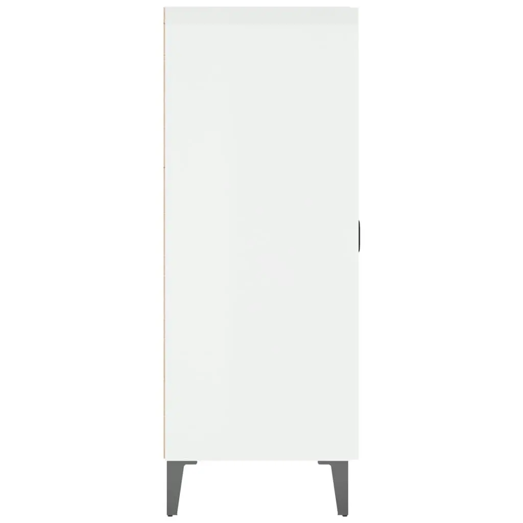 Sideboard High Gloss White 69.5x34x90 cm Engineered Wood 812183