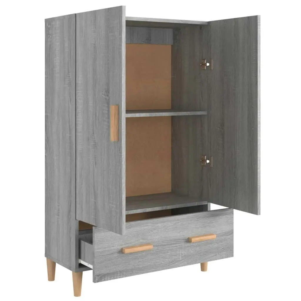 Highboard Grey Sonoma 70x31x115 cm Engineered Wood 817472