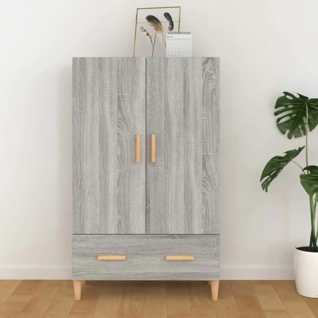 Highboard Grey Sonoma 70x31x115 cm Engineered Wood 817472