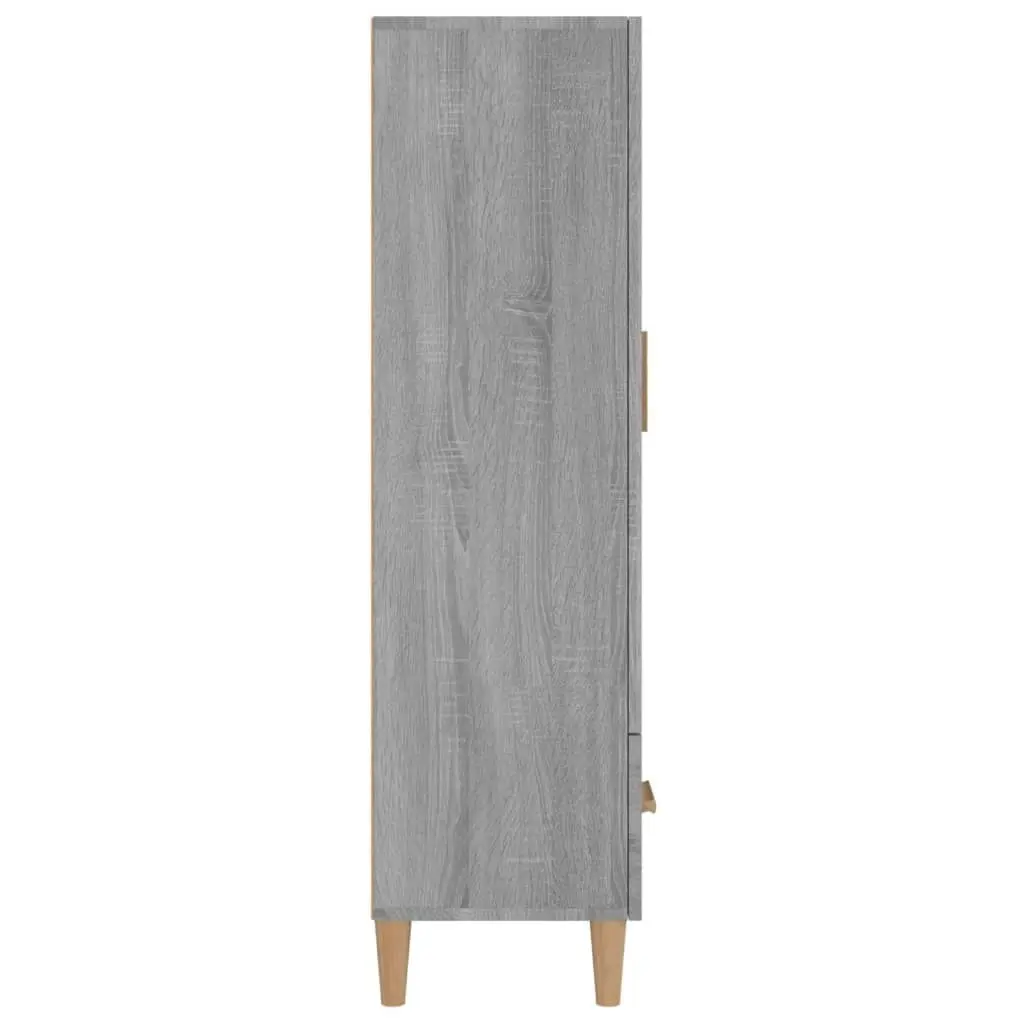 Highboard Grey Sonoma 70x31x115 cm Engineered Wood 817472