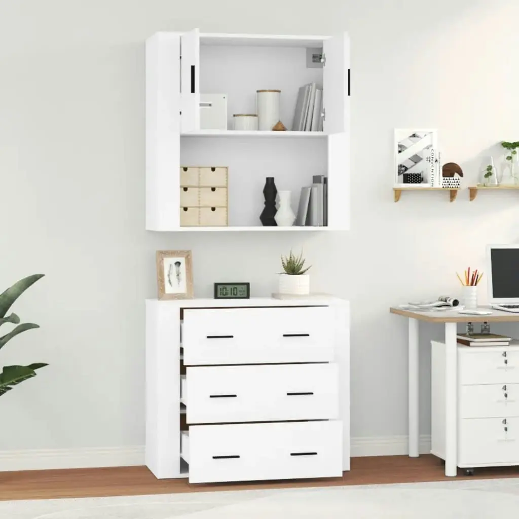 Highboard White Engineered Wood 3185383