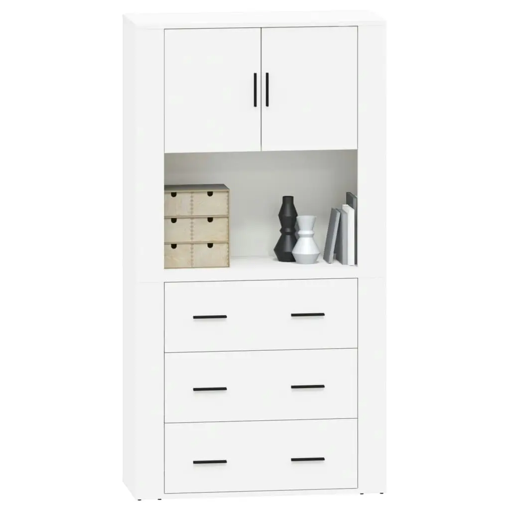 Highboard White Engineered Wood 3185383