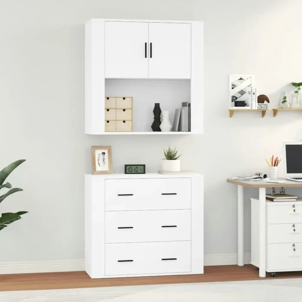 Highboard White Engineered Wood 3185383