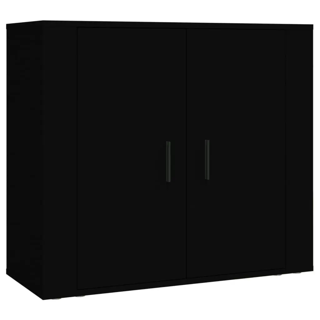 Highboard Black Engineered Wood 3185360