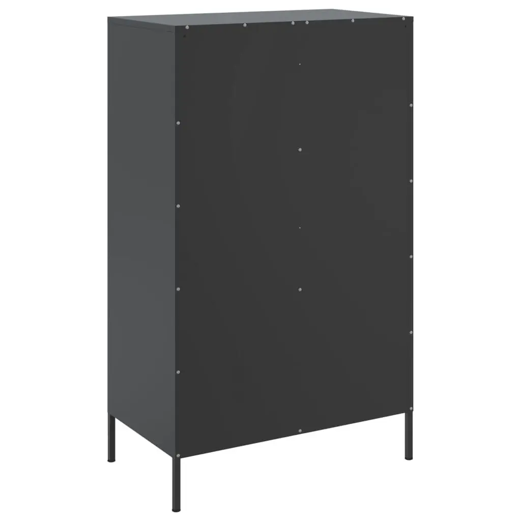 Highboard Black 68x39x113 cm Steel 842970