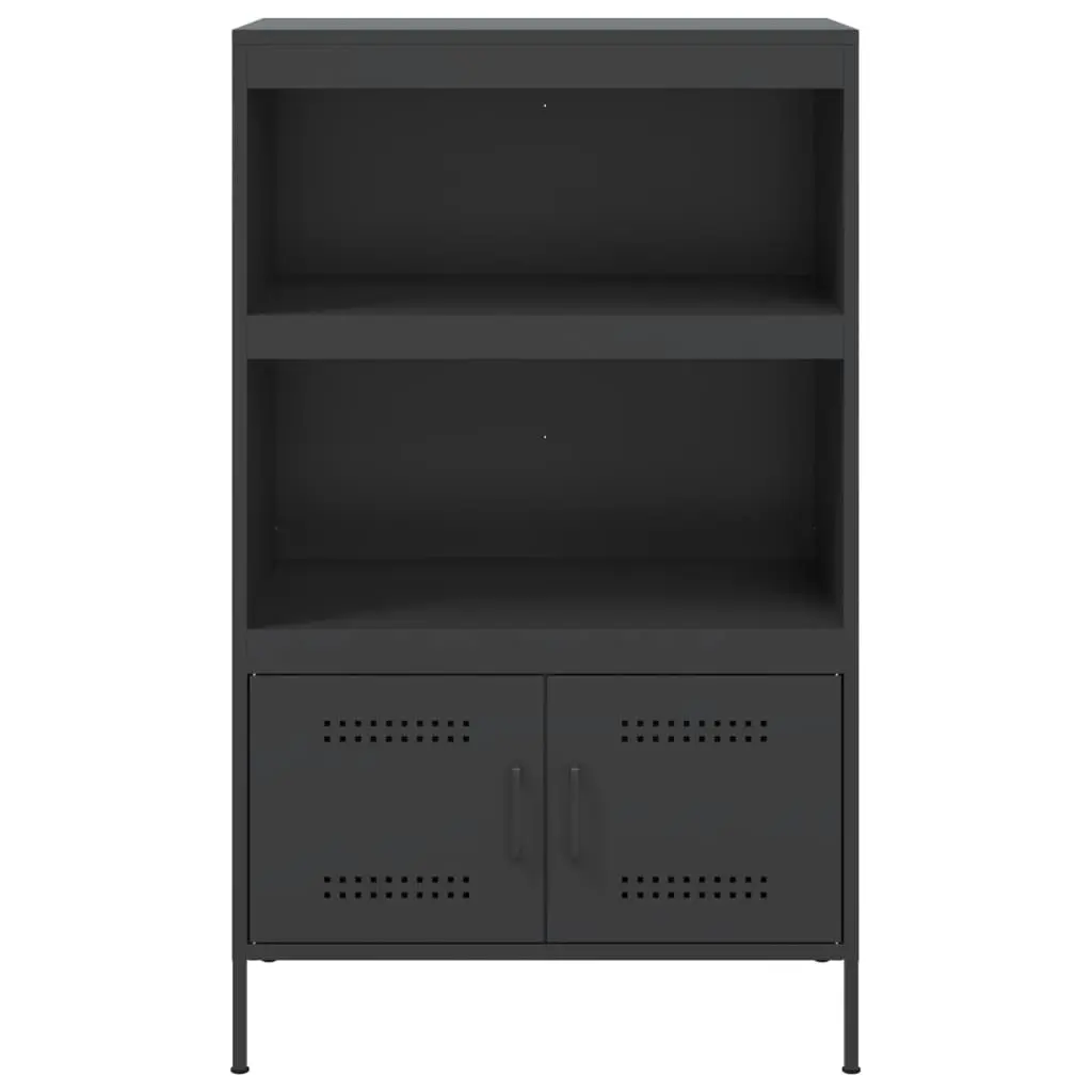 Highboard Black 68x39x113 cm Steel 842970