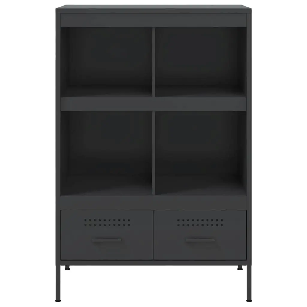 Highboard Black 68x39x101.5 cm Cold-rolled Steel 843102