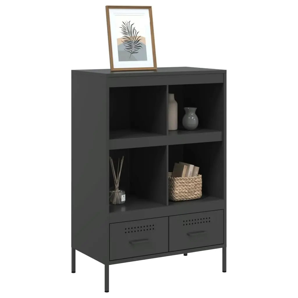 Highboard Black 68x39x101.5 cm Cold-rolled Steel 843102