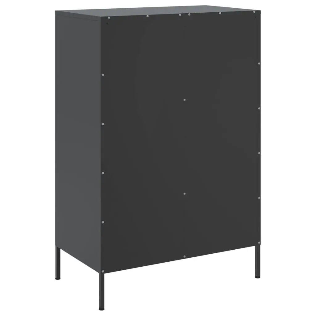 Highboard Black 68x39x101.5 cm Cold-rolled Steel 843102