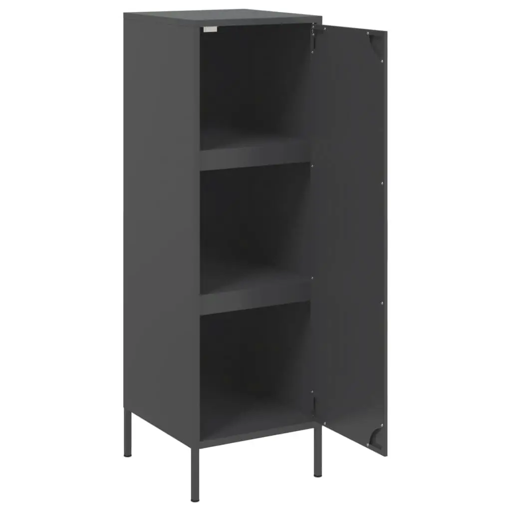 Highboard Black 36x39x113 cm Steel 843006