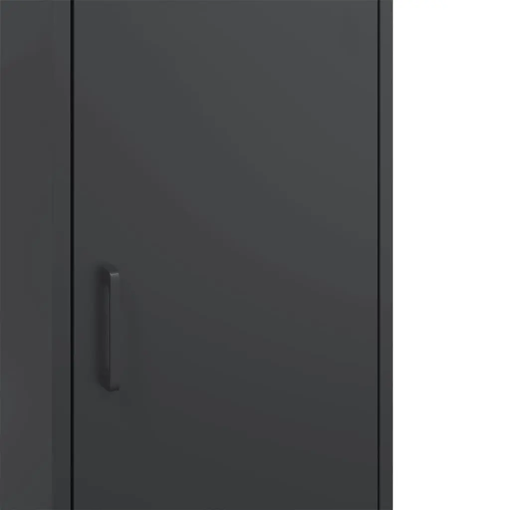 Highboard Black 36x39x113 cm Steel 843006