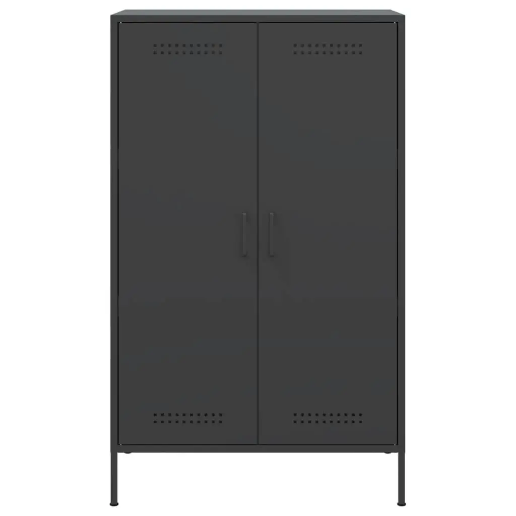 Highboard Black 68x39x113 cm Steel 842964