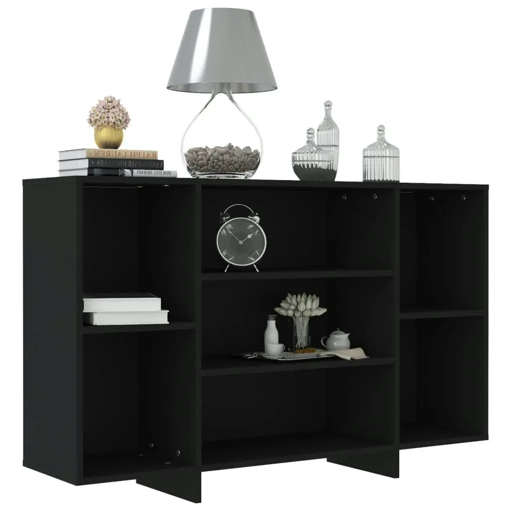 Sideboard Black 120x30x75 cm Engineered Wood 809621