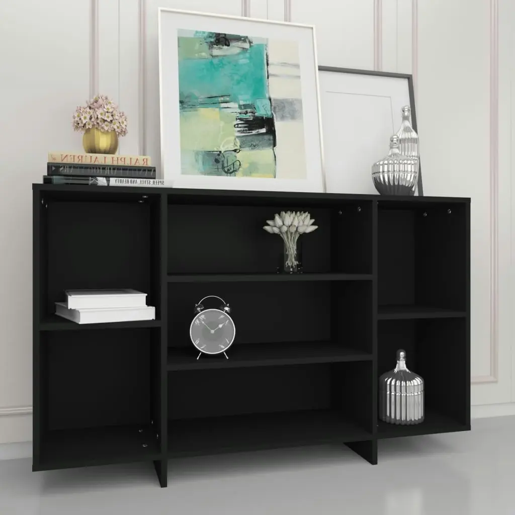 Sideboard Black 120x30x75 cm Engineered Wood 809621