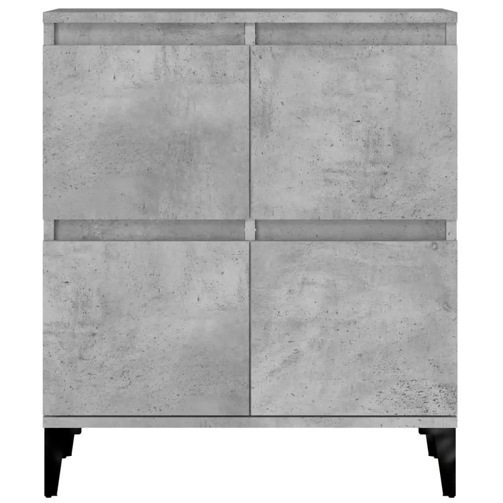 Sideboard 2 pcs Concrete Grey 60x35x70 cm Engineered Wood 3185763