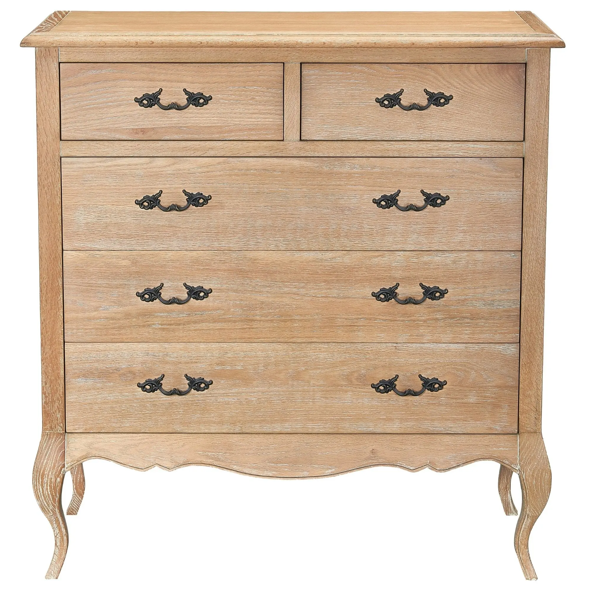 Bali 3pc Bedside Tallboy Set Oak