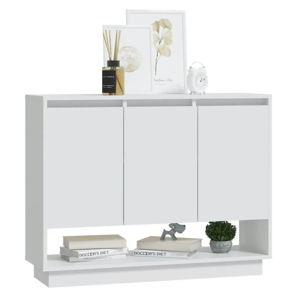 Sideboard White 97x31x75 cm Engineered Wood 809530