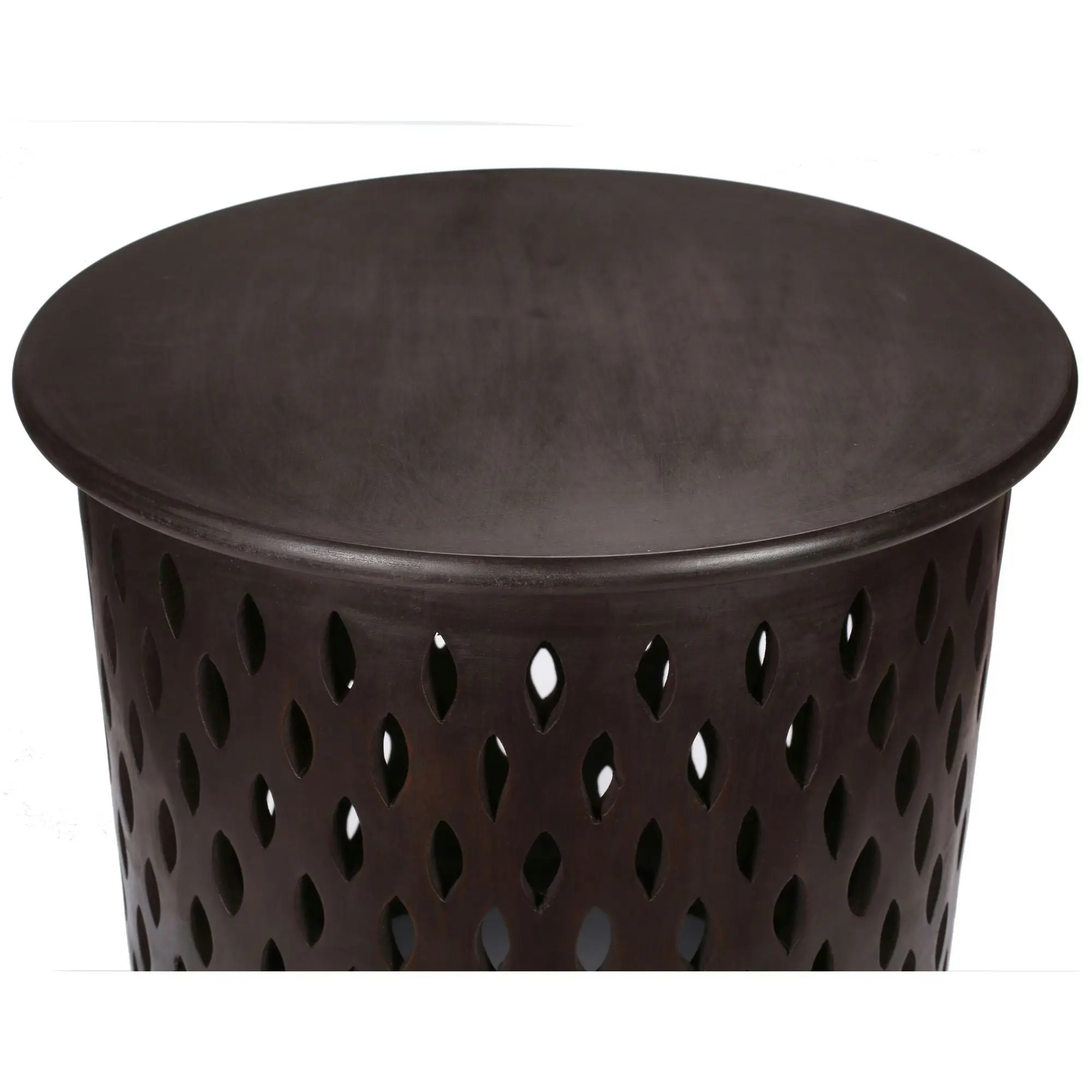 Pansy  50cm Side Table Brown