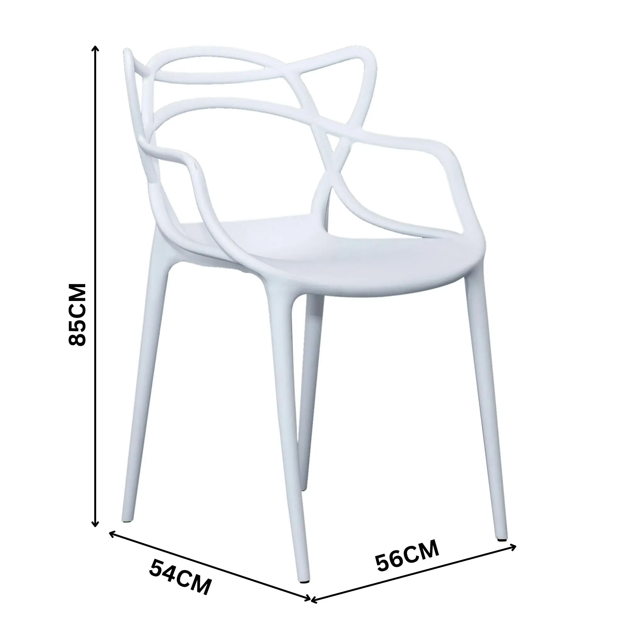 Manly Set of 4 Dining Chair White